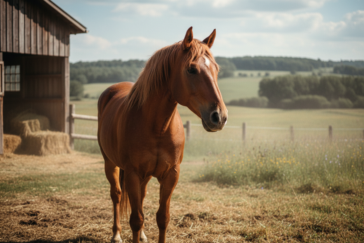 Realistic horse photo